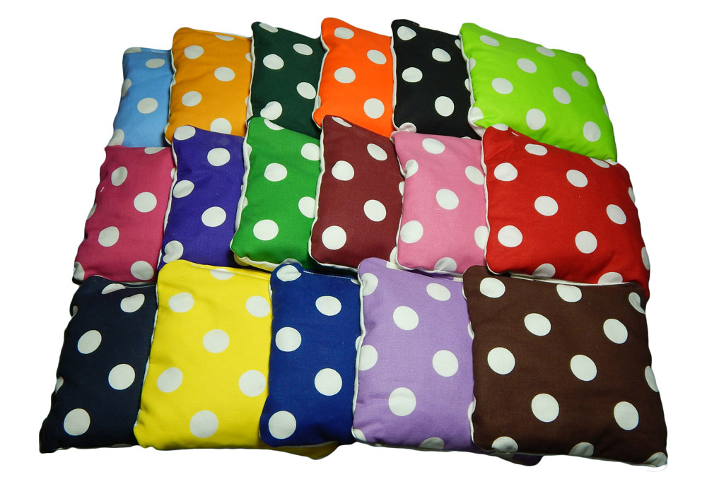 Wedding Cornhole Bags – Large Polka Dots